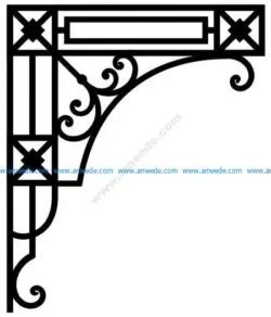 Corner design Vector corel file 3