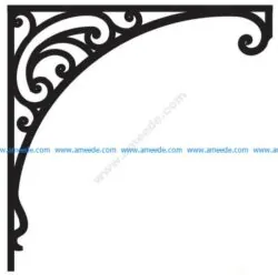 Corner design Vector corel file 7