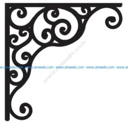 Corner design Vector corel file 8