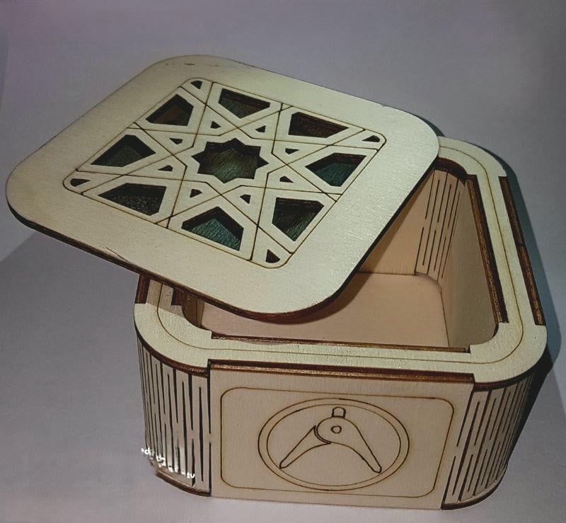 Decor Box - Free vector file Laser cut and CNC cut, 3axis CNC, Cut Wood