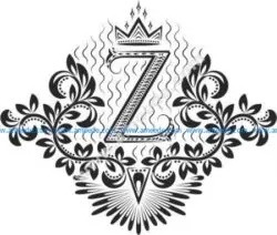 Decorative Letter Set Z