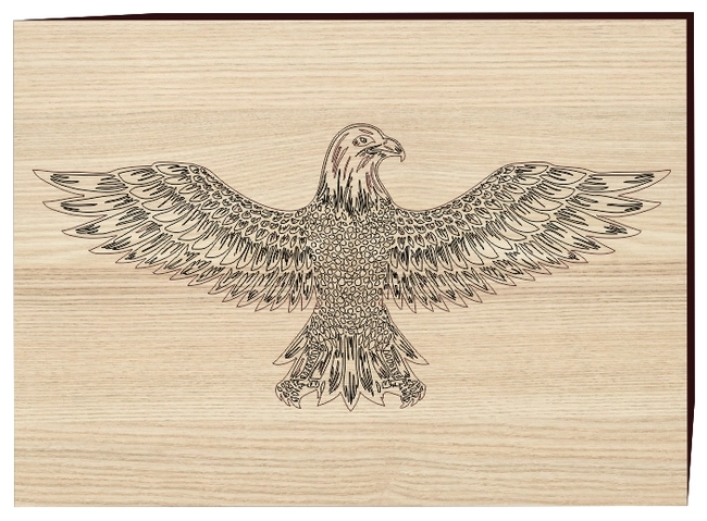 Detailed flying eagle F0002481 file cdr and dxf free vector download for print or laser engraving machines