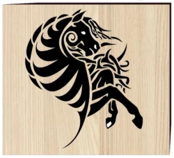 Horse Wall Art E0002688 file cdr and dxf free vector download for print or laser engraving machines