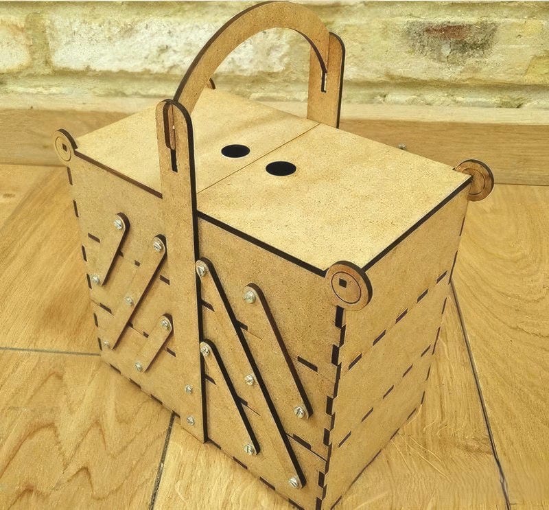 Laser Cut Pivoting Box - Free download vector file Laser cut and CNC cut, 3axis CNC, Cut Wood