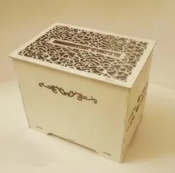 Laser Cut Wedding Card Box