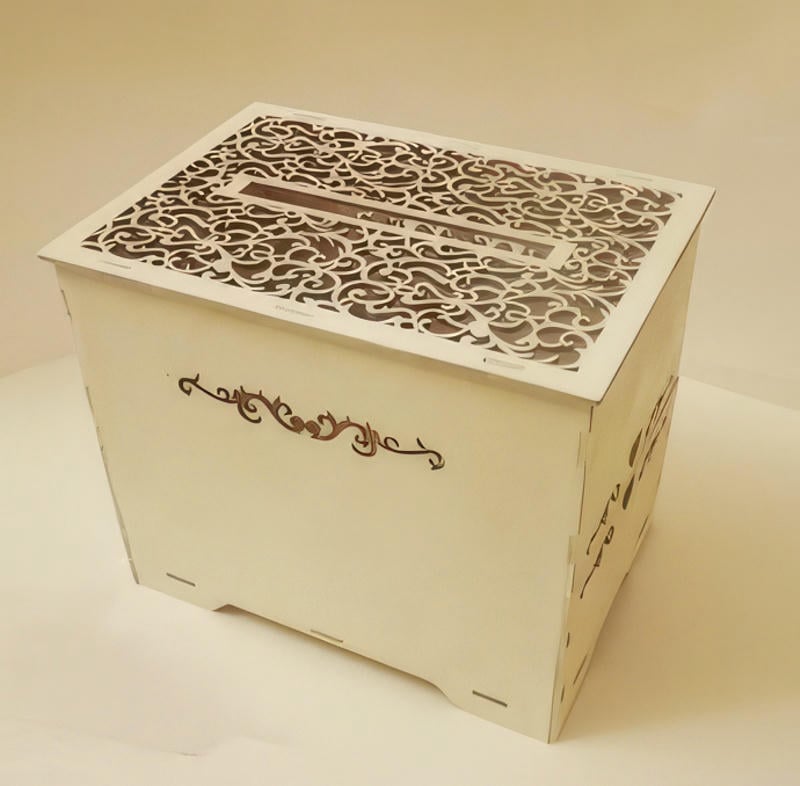 Laser Cut Wedding Card Box