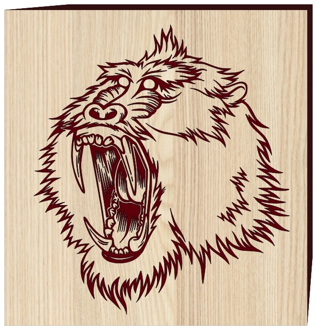 Mandrill monkey baboon F0002712 file cdr and dxf free vector download for print or laser engraving machines