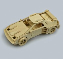 Racing Car 3D Puzzle – Free download vector file Laser Cut Wood