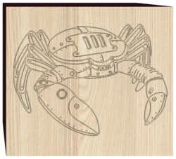 Steampunk crab F0002720 file cdr and dxf free vector download for print or laser engraving machines