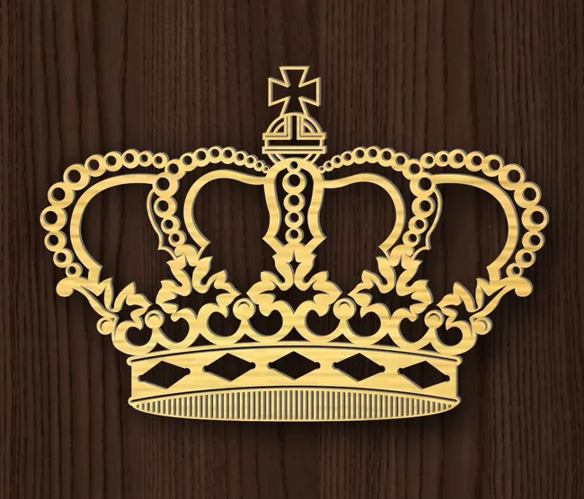 The crown of the queen of England F0002466 file cdr and dxf pdf free vector download for Laser cut