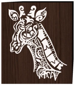 Zen giraffe F0002698 file cdr and dxf free vector download for print or laser engraving machines