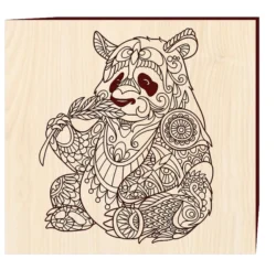 Zen panda F0002732 file cdr and dxf free vector download for print or laser engraving machines