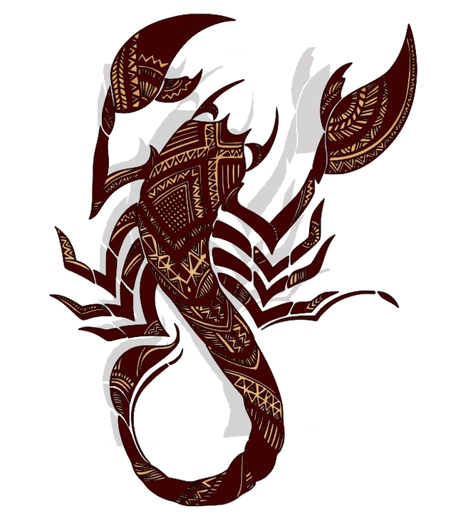 Zen scorpion F0002727 file cdr and dxf free vector download for print or laser engraving machines