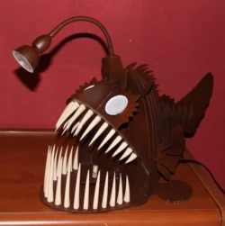 Laser Cut Angler Fish Lamp