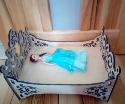 Baby Doll Cradle – Free download vector file Laser cut and CNC Cut Wood