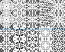 Chinese Patterns window Vector