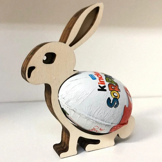 Easter Bunny - Free download vector file Laser cut and CNC Cut Wood