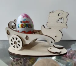 Laser Cut Easter Chicken Egg Holder Template