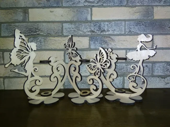 Flower Holder - Free download vector file Laser cut and CNC Cut Wood