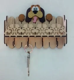 Laser Cut Key Hanger Dog