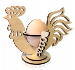 Laser Cut Easter Chicken Egg Holder Hen Rooster Egg Stand