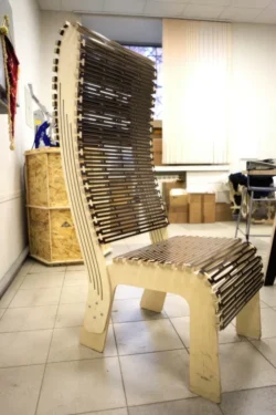 Laser Cut Live Hinge Chair