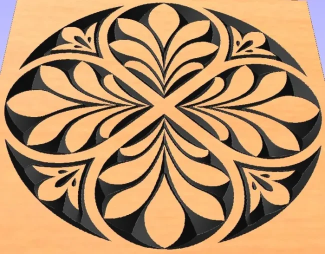 Pattern flower - Free download vector file Laser cut and CNC Cut Wood