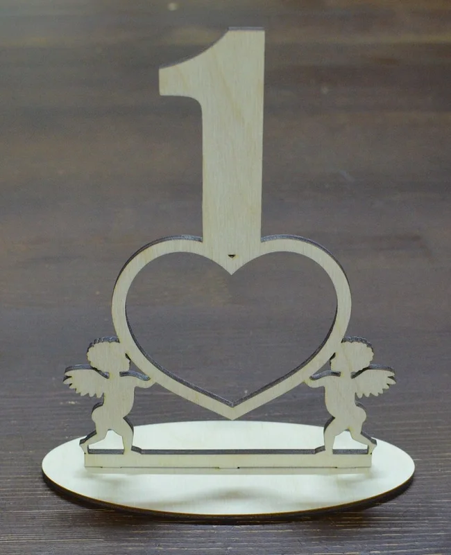 Table Numbers - Free download vector file Laser cut and CNC Cut Wood