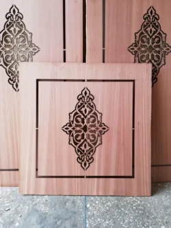 Wood carving of door motifs