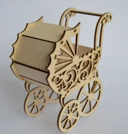 Baby Strollers Pram Laser cut