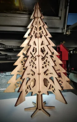 Laser Cut Christmas Tree 3D