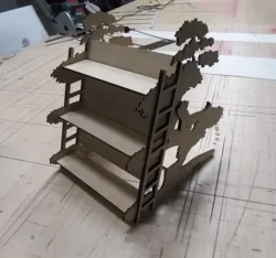 Laser Cut Decorated Shelf