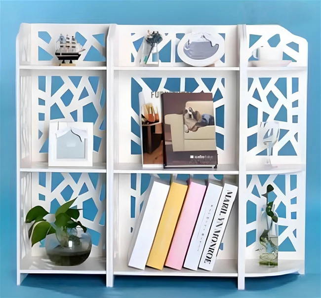 Free Vector Bookshelf Storage Rack Template