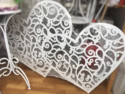 Laser Cut Heart Decor