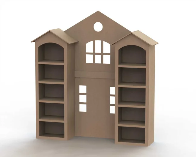 Home Shape Shelf - Free download vector file Laser cut and CNC Cut Wood