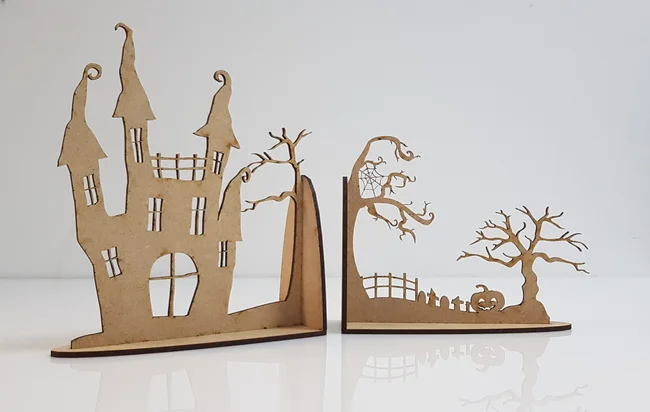 Horror Book End - Free download vector file Laser cut and CNC Cut Wood