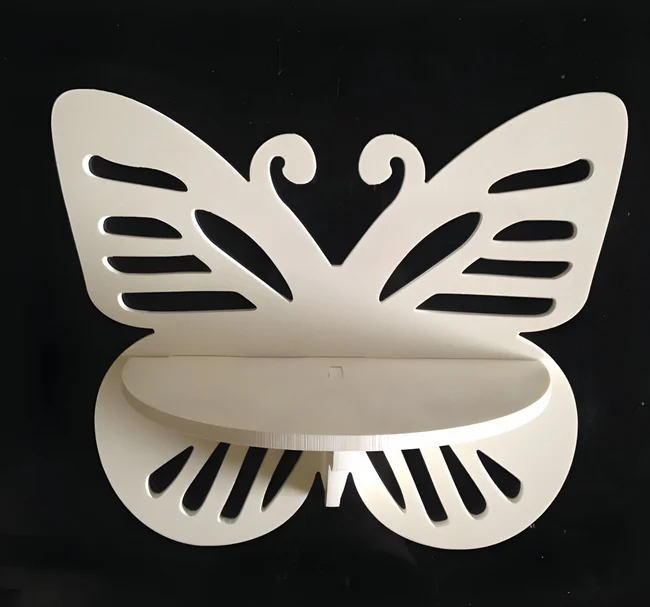 Laser Cut Butterfly Shelf Vector