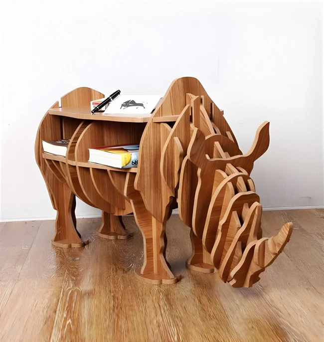 Rhino Shelf 8mm - Free download vector file Laser cut and CNC Cut Wood