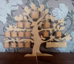 Laser Cut Tree Family Frame