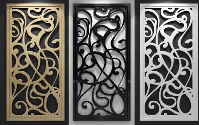 Wall Separator - Free download vector file Laser cut and CNC Cut Wood