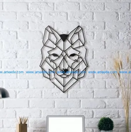 Wolf Wall Sculpture