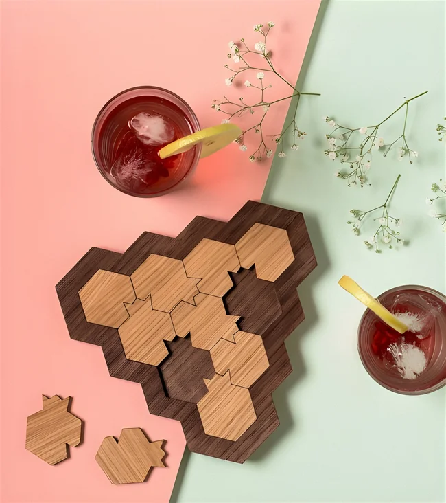 Wood Coasters - Free download vector file Laser cut and CNC Cut Wood