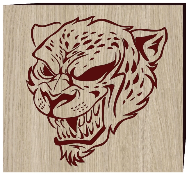 African leopard head E0003291 file cdr and dxf free vector download for print or laser engraving machines