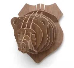 Bear Head 3D Puzzle Animal Head Wall Trophy