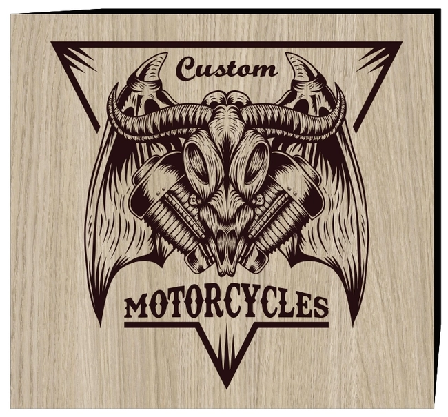 Bull Moto Sticker E0003221 file cdr and dxf free vector download for print or laser engraving machines