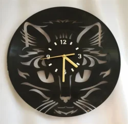 Cat Face Wall Clock – Free download vector file Laser cut and CNC Cut Wood