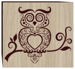 Cat owl pattern E0003048 file cdr and dxf free vector download for print or laser engraving machines