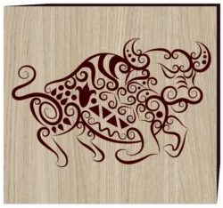 Cow E0003061 file cdr and dxf free vector download for print or laser engraving machines