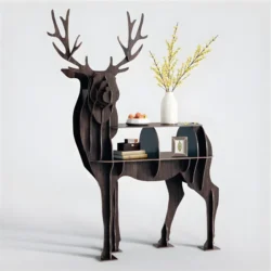 Deer Bookcase Shelf E0003149 free download vector files Laser cut and CNC cut wood