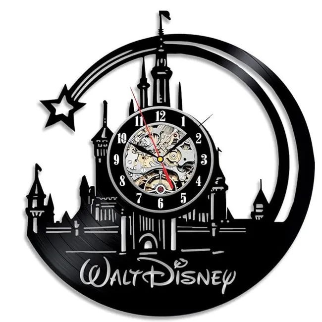 Disney vinyl clocks - Free download vector file Laser cut and CNC Cut Wood